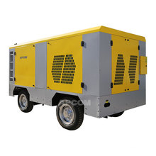 APCOM 20bar portable diesel engine compressor screw air compressor diesel 800cfm mining diesel compressor with jack hammer